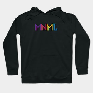 Minimal Type (Colorful) Typography - Design Hoodie